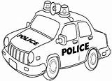 Police Car Coloring Printable Pages Getdrawings Kids sketch template