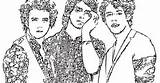 Jonas Brothers sketch template