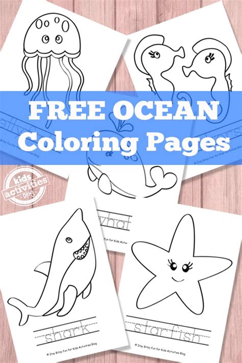 ocean coloring pages  printable kids activities blog