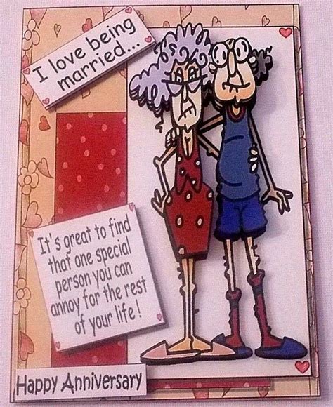 handmade greeting card 3d humorous happy anniversary with an older couple ebay