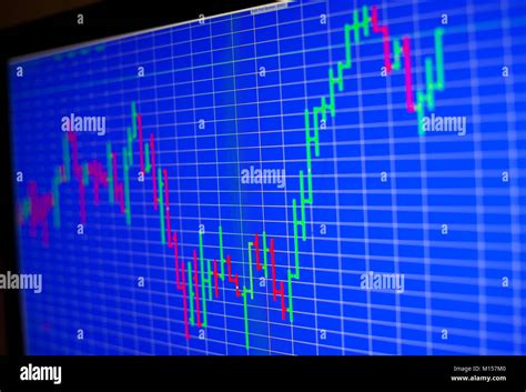 financial graph   computer monitor screen background stock chart