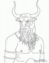 Coloring Minotaur Pages Greek Mythology Monster Creatures Bull Headed Man Hellokids Print Source Hydra Color Drawing Minotaure Qj Inspirational Mythical sketch template