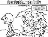 Bullying Coloring Pages Colouring Anti Bully Buddy Peer Pressure Printable Week Safety Elementary Sheets Activities Color School Printables Peers Students sketch template