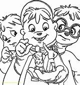 Alvin Pages Coloring Getcolorings Chipmunks sketch template
