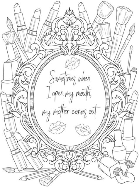 coloring pages  mom stamping