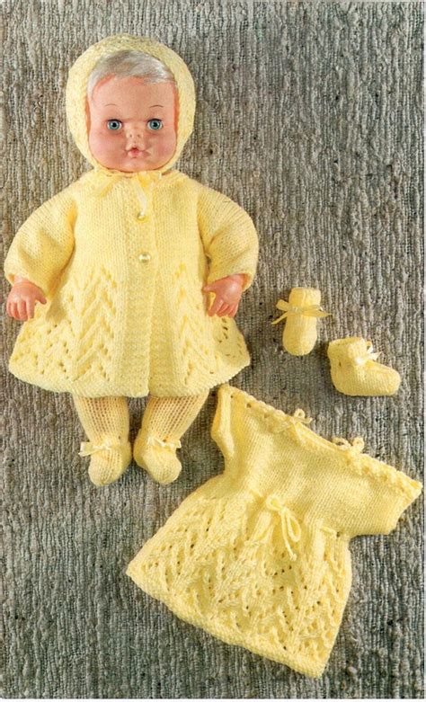 Download Knitting Pattern For Doll 12 Inches And 16 Inches Etsy