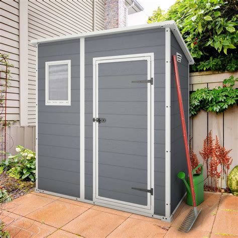 keter pent  plastic garden shed storage pinterest