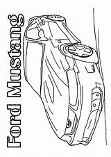 Coloring Car Pages Mustang Cars Printable Momjunction sketch template