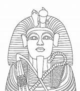 Egyptian Coloring Tut Drawing Sarcophagus King Tutankhamun Pages Mummy Egypt Pharaoh Coffin Drawings Color Kids Statue Getdrawings Tutankhamen Gold Ancient sketch template