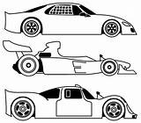 Race Coloring Car Pages Outline Template Printable Drawing Cars Sheets Three Different Sports Own Pdf Templates Print Drawings Kids Cool sketch template