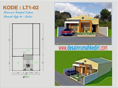 Lt1 02 Renovasi Fasad Depan Dengan Taman Minimalis Jasa Desain