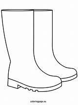 Rain Boots Coloring Clip Autumn Clipart Wikiclipart sketch template