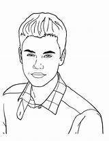 Justin Bieber Coloring Cute Pages Drawing Icon Music Timberlake Netart Template Getcolorings Sketch Printable Getdrawings Print Color sketch template