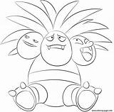 Pokemon Exeggutor Coloring Pages Printable Lineart Lilly Gerbil Deviantart Color Drawing Info sketch template