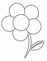 Coloring Flower Print Pages Getcolorings sketch template