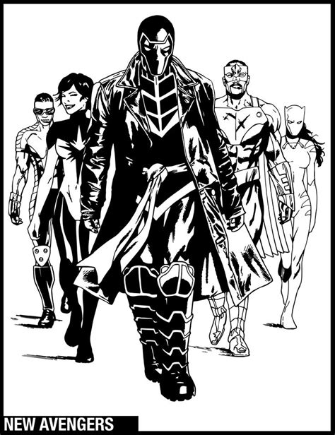 black  white drawing   superheros walking