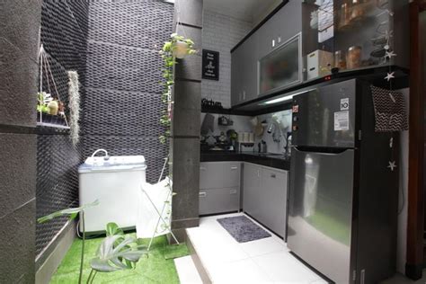 desain dapur minimalis sempit rumah type  terbaik