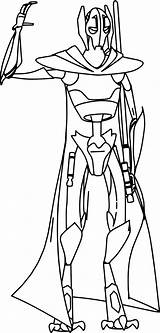 Grievous Wecoloringpage sketch template