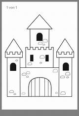 Ritter Ritterburg Castle Burgen Vorlagen Ausmalbilder Ljiljana Ausmalen Malvorlage Zeichnung Abenteuer Bild Ausmalbild sketch template