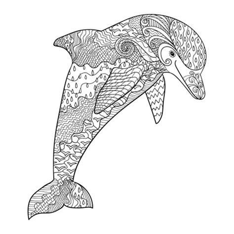 coloring pages printable dolphins