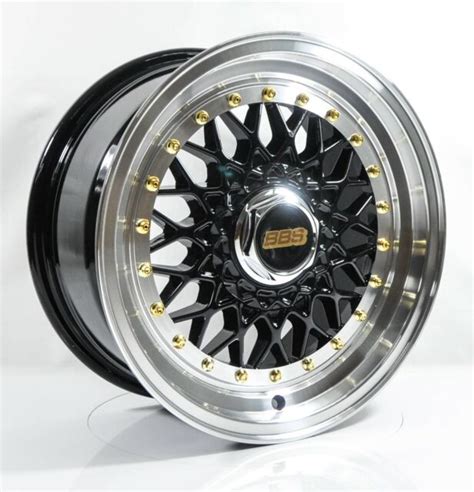 pcs bbs rs     alloy wheel cheap rims black rs