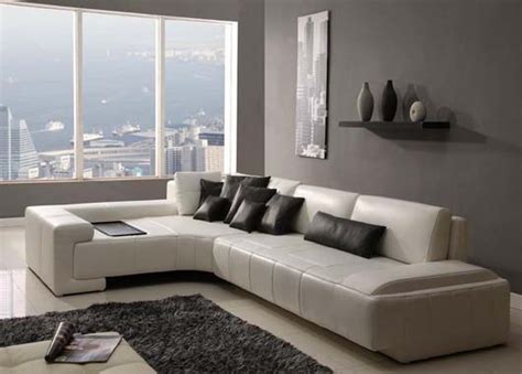 modern living rooms  leather sofa designs