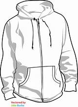 Hoodie Template Clipart Sweatshirt Hooded Deviantart Hoodies Outline Clip Drawing Vector Coloring Drawings Pages Portfolio Clker Large sketch template