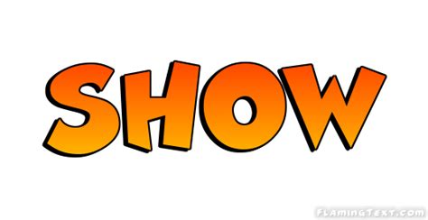 show logo  logo design tool  flaming text