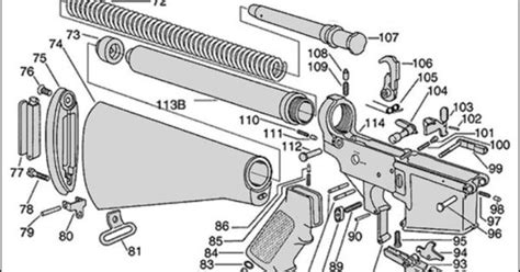 ar  exploded parts diagram ar  parts list steves stuff pinterest guns ar  weapons