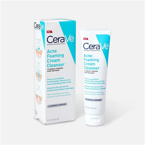 cerave acne foaming cream cleanser oz