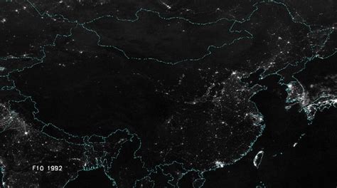 China From Space At Night Business Insider