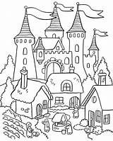 Coloring Garden Pages House Colouring Color Castle sketch template