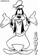 Goofy Coloring Pages Print Colorings Cartoon sketch template