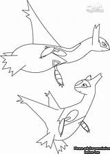 Latios Latias Coloring Line Pages Pokemon Minded Dragon Getcolorings Color Getdrawings Deviantart sketch template