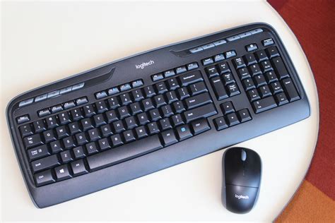 logitech mk wireless keyboard mouse review  flawed mouse holds  bundle  pcworld