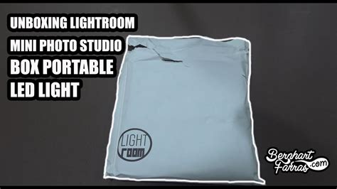 unboxing lightroom mini photo studio box portable led light membuka