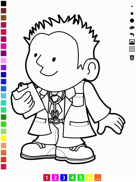 occupations coloring pages coloring home
