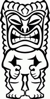 Tiki Mask Coloring Printable Pages Template Popular sketch template