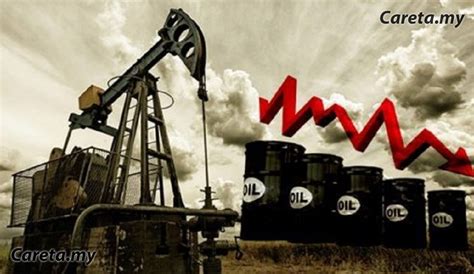 harga minyak mentah jatuh  careta