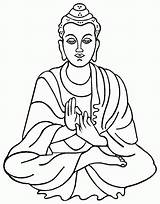 Buddha Coloring Pages Symbols Popular Colour sketch template