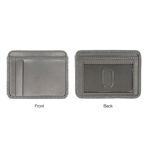 stainless steel wallet  id window  slot wallet  id