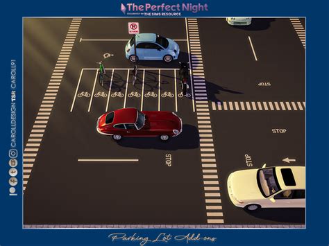 perfect night parking lot add ons  caroll  tsr sims