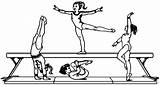 Gymnastique Gymnastic Beaux Printables Realistic Coordinativas Gymnasts Capacidades Niños sketch template