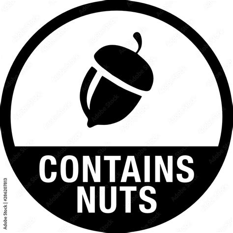 nuts  food packaging label stock vector adobe stock