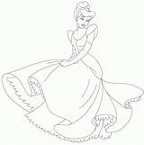 Coloring Pages Princess Disney Cinderella Library Clipart Line sketch template