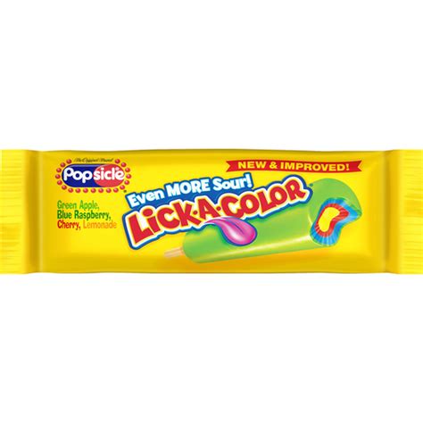 popsicle lick  color bar single serve novelty ice cream treats toppings reasors