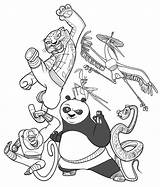 Kung Fu Panda Coloring Animation Movies Drawing Printable Pages Kb Drawings sketch template
