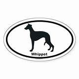 Oval Whippet Sticker Favorite sketch template