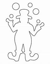 Clown Pattern Template Outline Printable Stencils Body Use Crafts Patternuniverse Templates Print Circus Clipart Drawing Clowns Patterns Creating Pdf Cut sketch template
