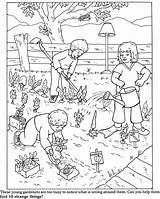 Garden Coloring Wrong Vegetable Pages Drawing Simple Children Printable Gardening Draw Sketch Preschool Vegetables Beautiful Farm School Color Getdrawings Dover sketch template